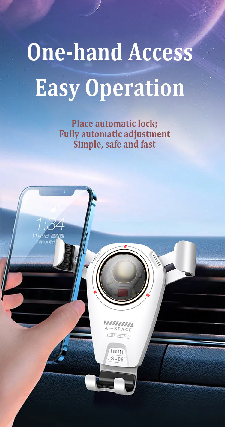 Universal Car Phone Holder Multifunctional 360 Degree Astronaut Theme Car Holder