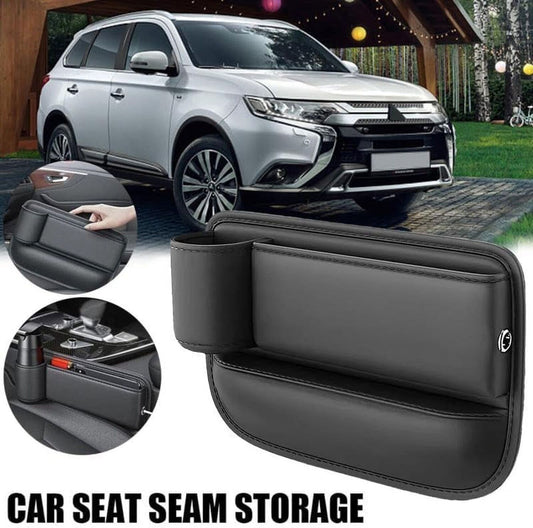 Car Seat Gap Storage, New Upgraded Car Seat Storage Box With Cup Holder