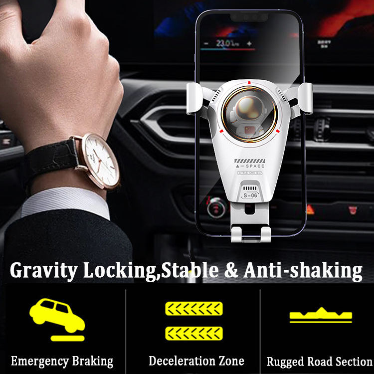 Universal Car Phone Holder Multifunctional 360 Degree Astronaut Theme Car Holder