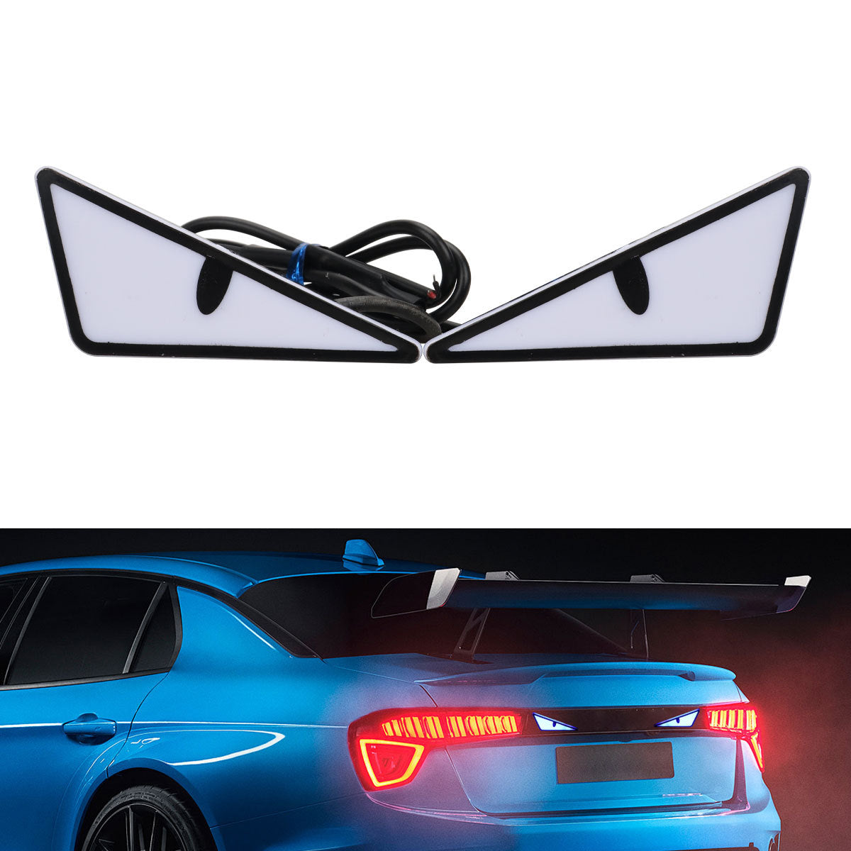 Triangle Eyes Modified Decorative Accessories Car Lights