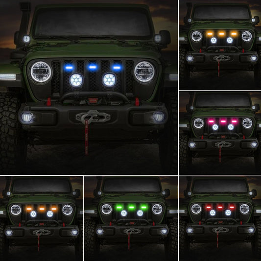 Grill Flashing Car Light