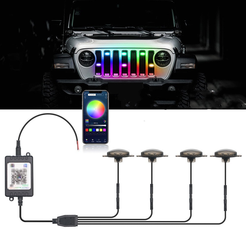 Grill Flashing Car Light
