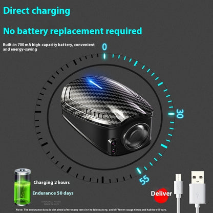 Carbon Fiber Pattern Lamp Car Infrared Induction Wireless Door Light