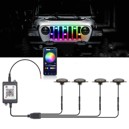 Grill Flashing Car Light